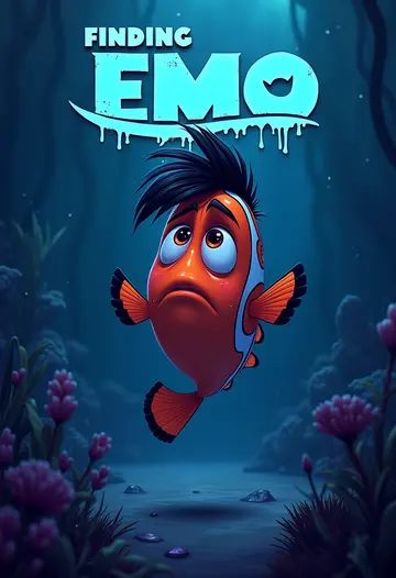 AI generated image: Finding Nemo style movie poster
